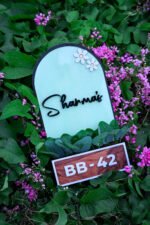 House Name Planter Aqua Green,Lavender,Maroon