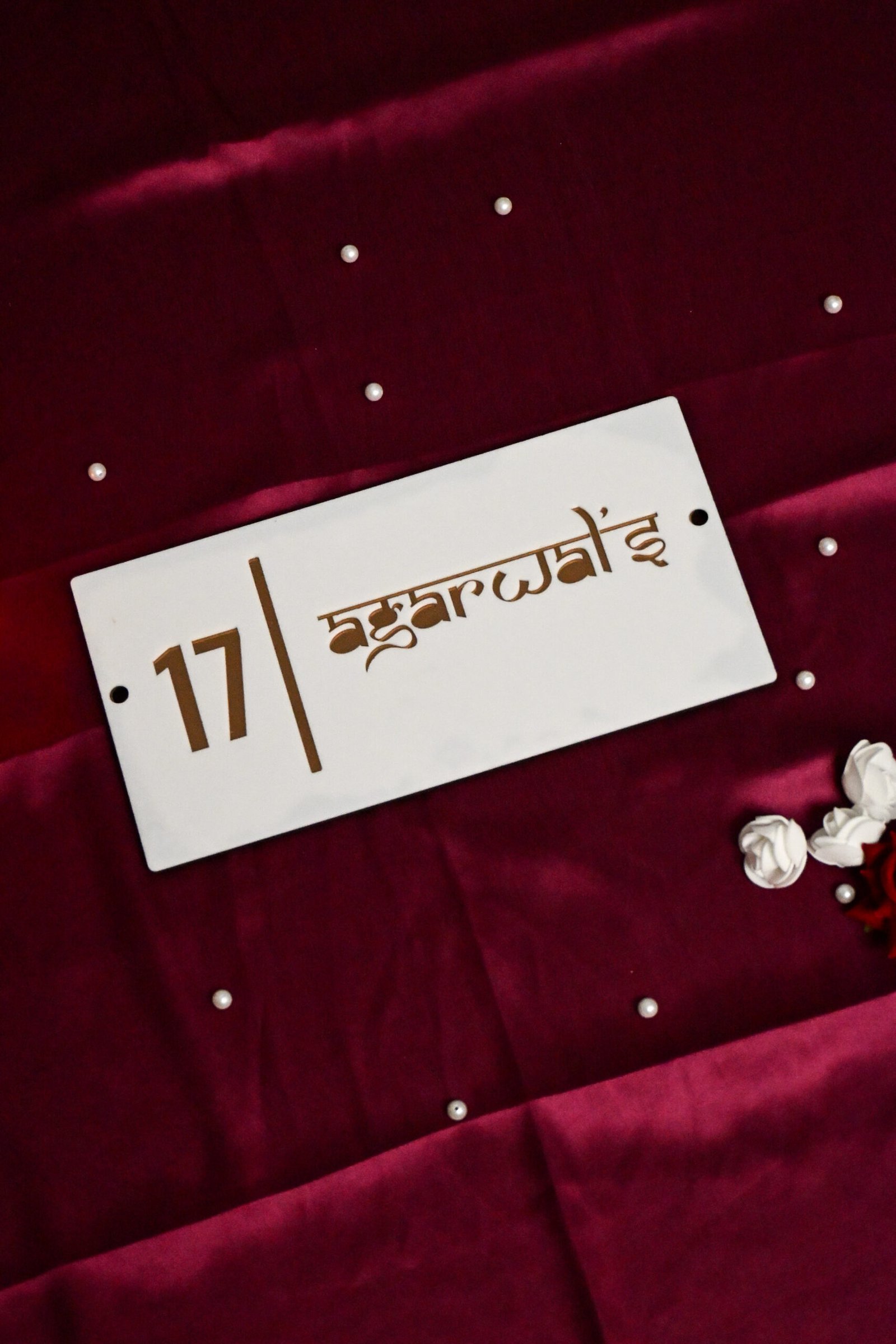 House Name Plate White - Image 4