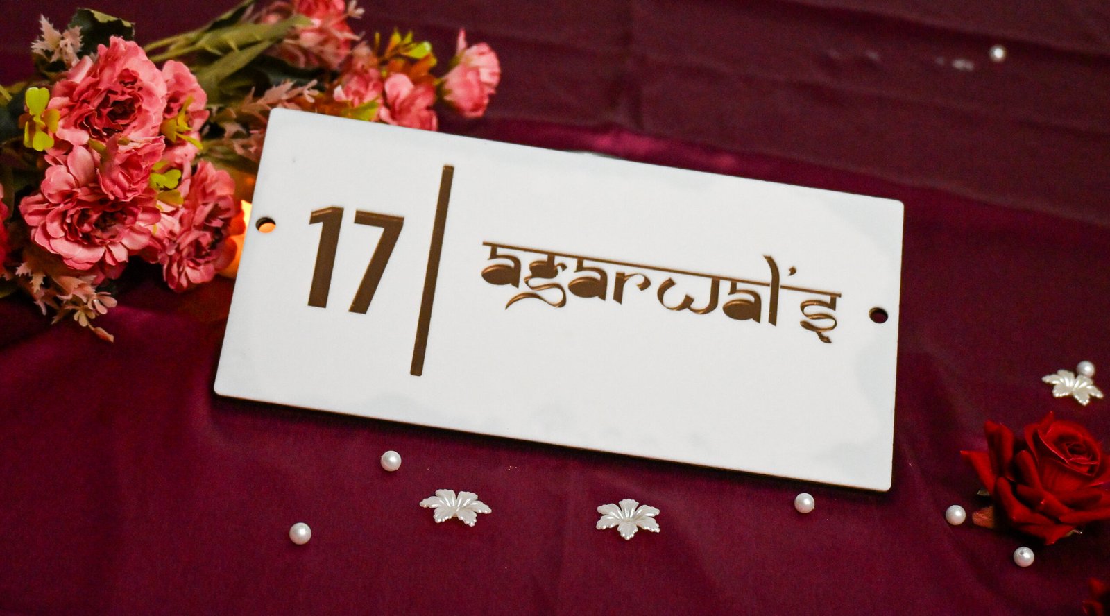 House Name Plate White - Image 5