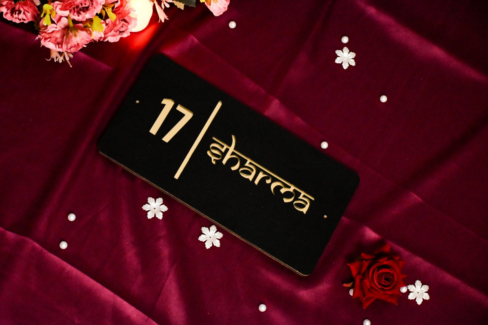 House Name Plate White